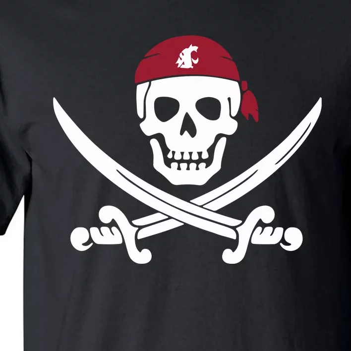 Jake Dickert Wsu Golf Pirate Skull Tall T-Shirt