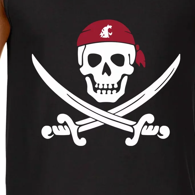 Jake Dickert Wsu Golf Pirate Skull Comfort Colors® Tank Top