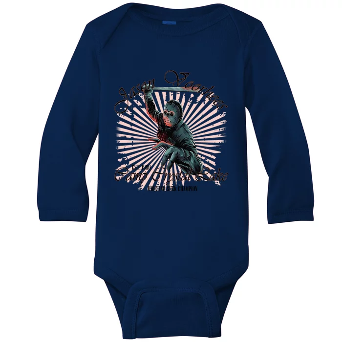 Jason Est 1980 Camp Crystal Lake Hide And Seek Champion Baby Long Sleeve Bodysuit