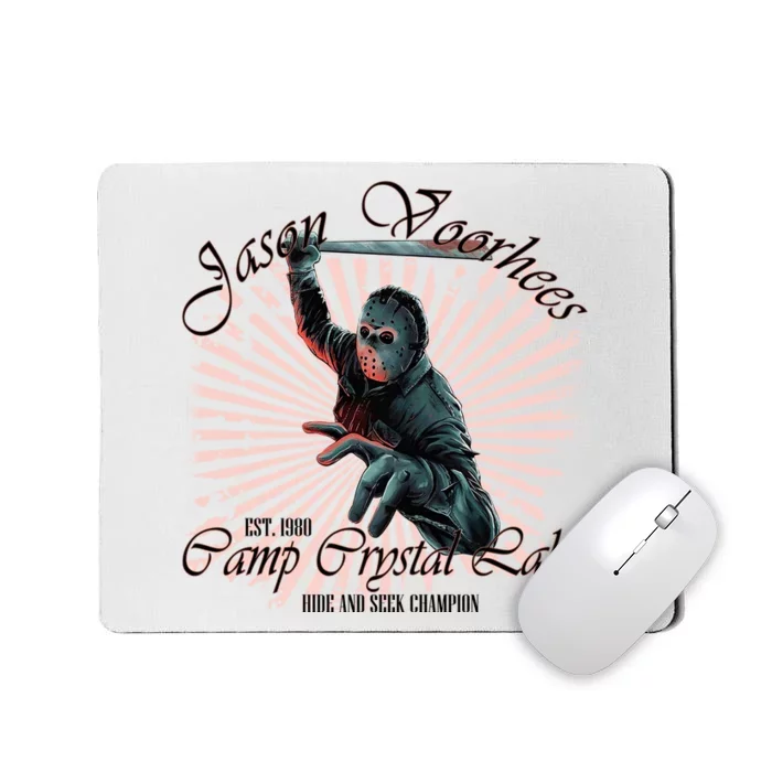 Jason Est 1980 Camp Crystal Lake Hide And Seek Champion Mousepad