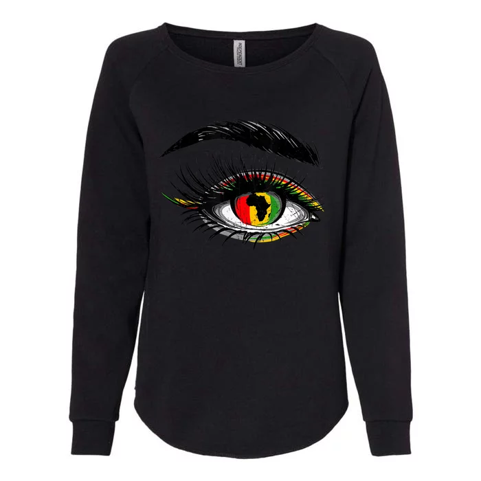 Junenth Eyes African American Women Black History Pride Gift Womens California Wash Sweatshirt