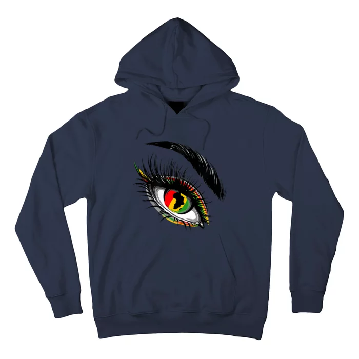 Junenth Eyes African American Women Black History Pride Gift Hoodie