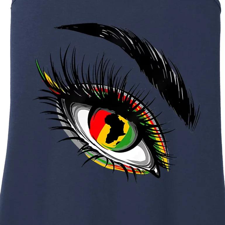 Junenth Eyes African American Women Black History Pride Gift Ladies Essential Tank