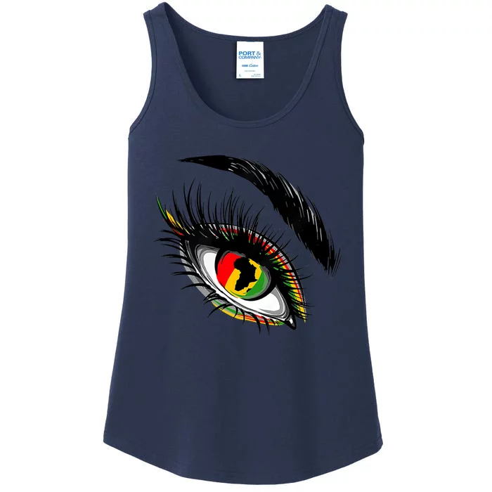 Junenth Eyes African American Women Black History Pride Gift Ladies Essential Tank