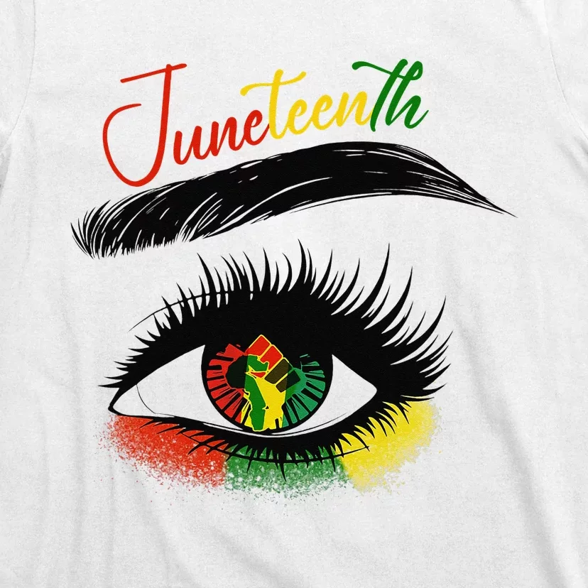 Juneteenth Eye African American  Black History Pride T-Shirt