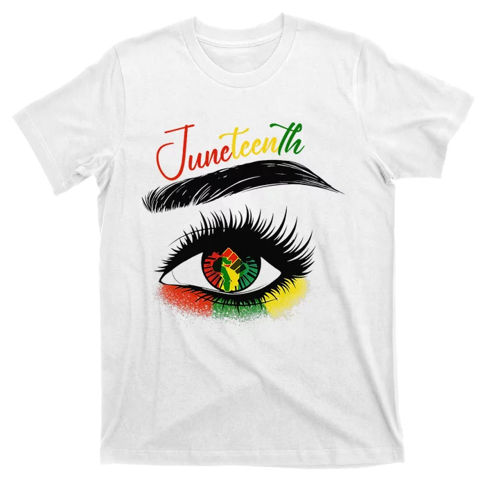 Juneteenth Eye African American  Black History Pride T-Shirt