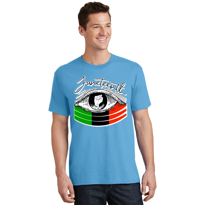 Juneteenth Eye African American Independence Day Gift T-Shirt