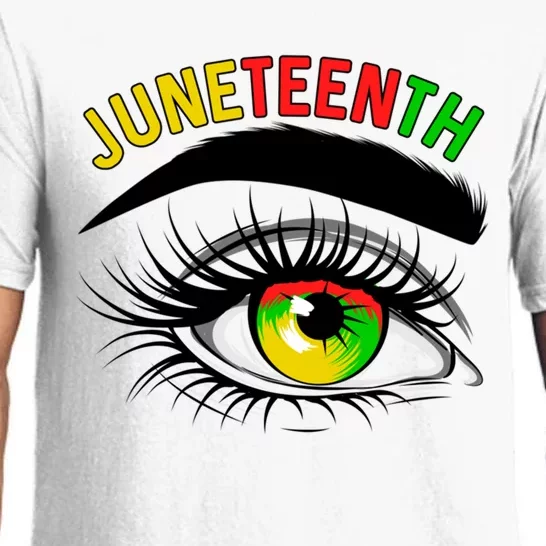 Juneteenth Eye African Black Independence Day Melanin Gift Pajama Set