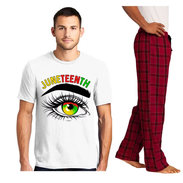 Juneteenth Eye African Black Independence Day Melanin Gift Pajama Set