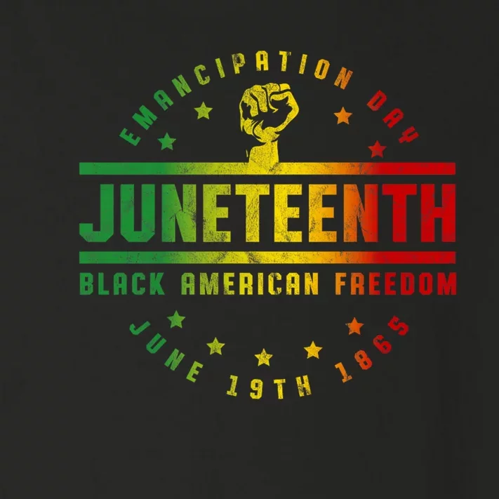 Juneteenth Emancipation Black American Freedom Black Pride Toddler Long Sleeve Shirt