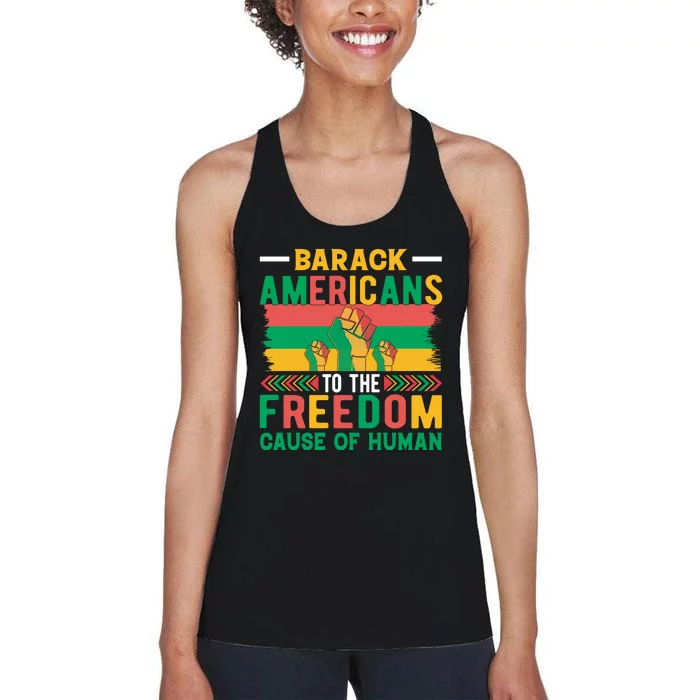 Juneteenth Emancipation Celebration Graphic Women's Racerback Tank