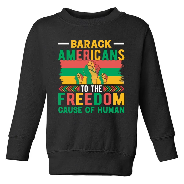 Juneteenth Emancipation Celebration Graphic Toddler Sweatshirt