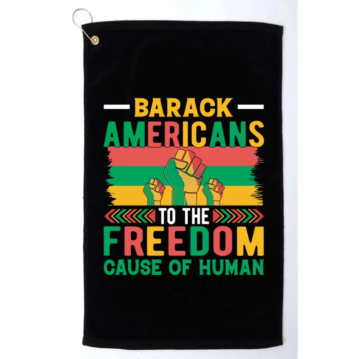 Juneteenth Emancipation Celebration Graphic Platinum Collection Golf Towel