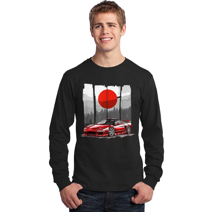 Jdm Euro Car Scene Nsx Tuning Drift Import Long Sleeve Shirt