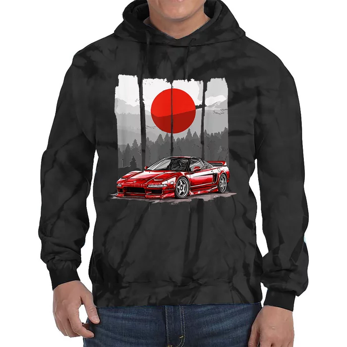 Jdm Euro Car Scene Nsx Tuning Drift Import Tie Dye Hoodie