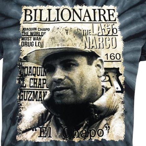 Joaquin El Chapo Guzman Kids Tie-Dye T-Shirt
