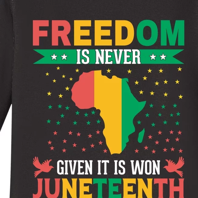 Juneteenth Emancipation Day Celebration Baby Long Sleeve Bodysuit