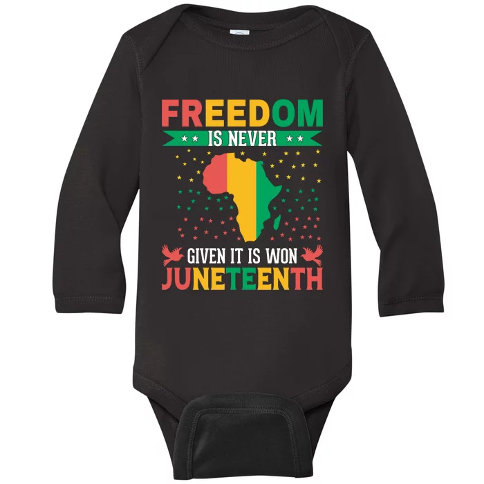 Juneteenth Emancipation Day Celebration Baby Long Sleeve Bodysuit