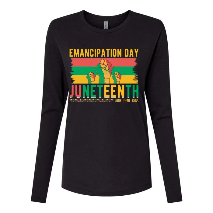 Juneteenth Emancipation Day Commemoration Womens Cotton Relaxed Long Sleeve T-Shirt