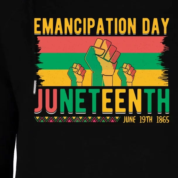 Juneteenth Emancipation Day Commemoration Womens Funnel Neck Pullover Hood