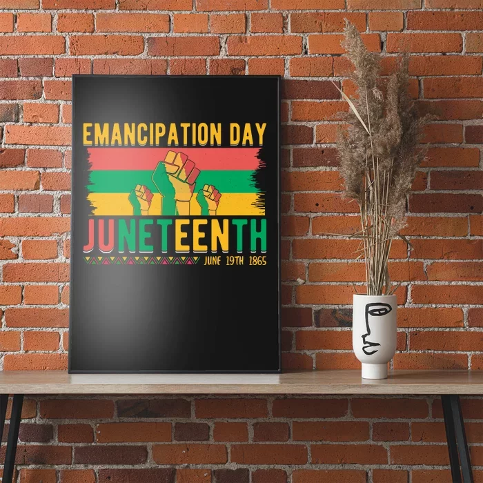 Juneteenth Emancipation Day Commemoration Poster