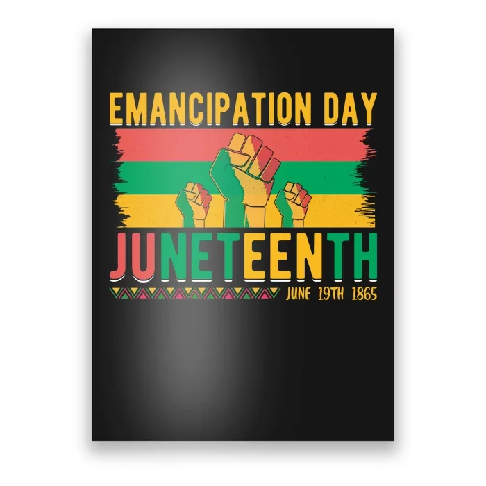 Juneteenth Emancipation Day Commemoration Poster