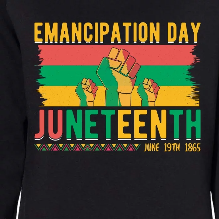 Juneteenth Emancipation Day Commemoration Womens California Wash Sweatshirt