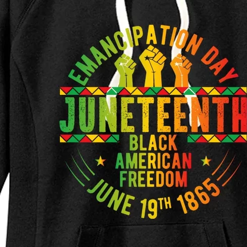 Juneteenth Emancipation Day Freedom Celebration Graphic Women's Fleece Hoodie