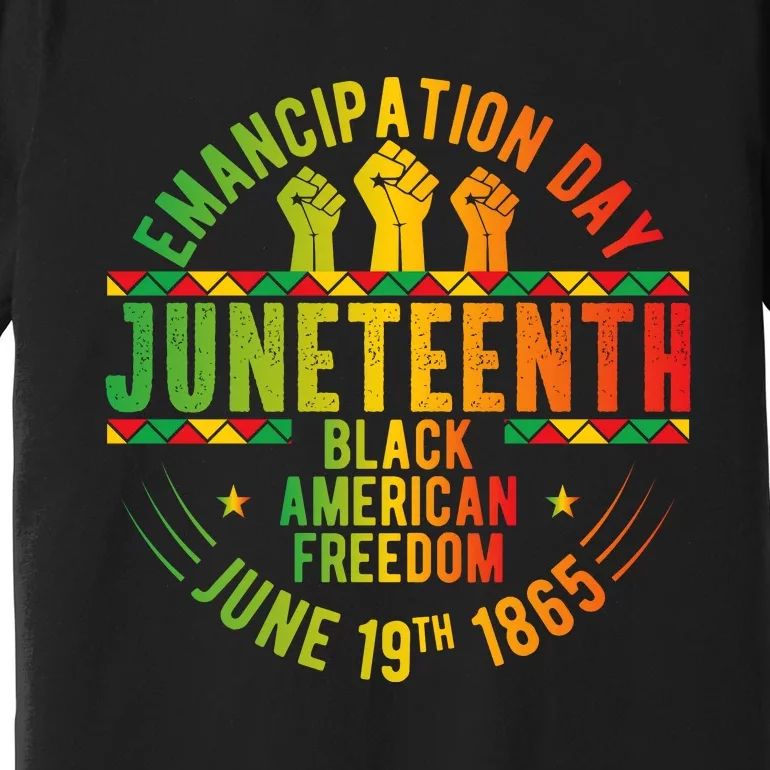 Juneteenth Emancipation Day Freedom Celebration Graphic Premium T-Shirt