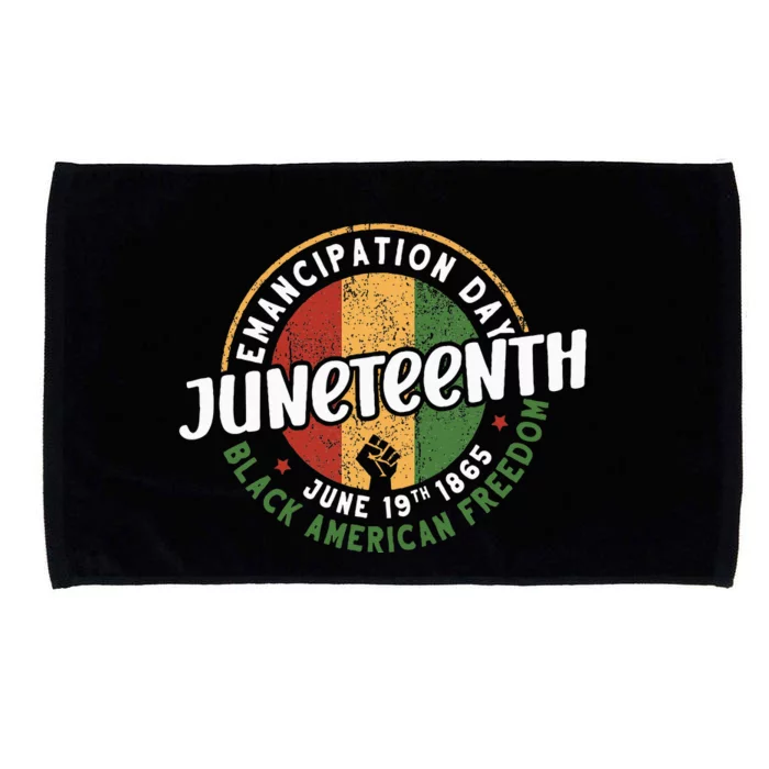 Juneteenth Emancipation Day Black American Freedom Microfiber Hand Towel