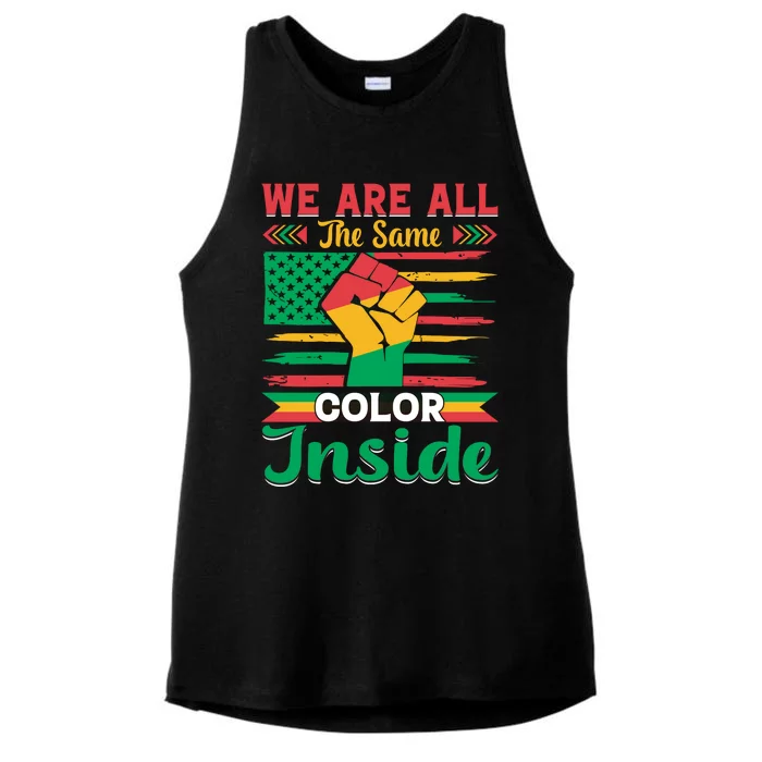 Juneteenth Emancipation Day Celebration Ladies Tri-Blend Wicking Tank