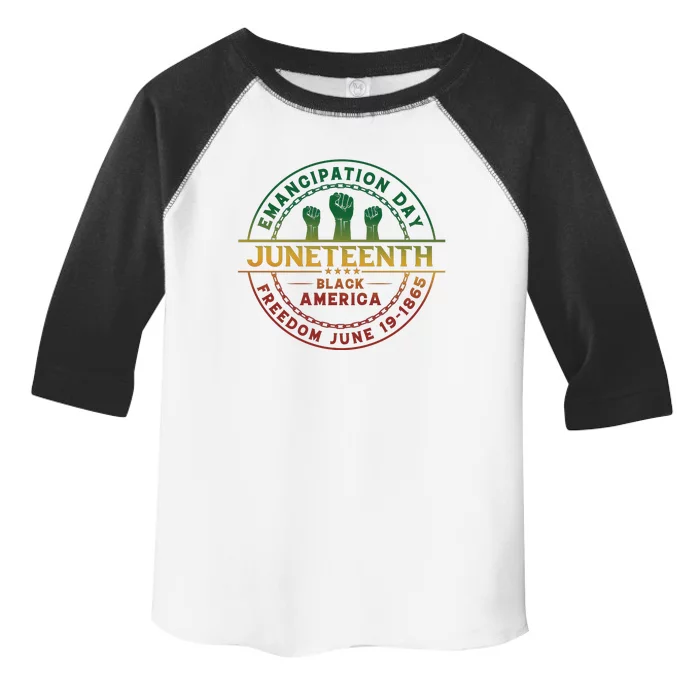 Juneteenth Emancipation Day Freedom 1865 Black America Toddler Fine Jersey T-Shirt