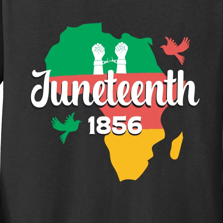 Juneteenth Emancipation Day Commemoration Kids Long Sleeve Shirt