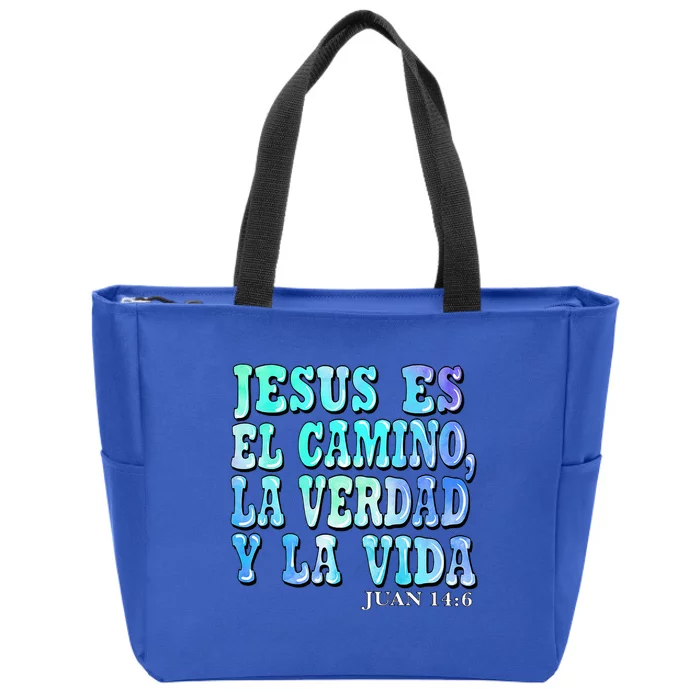 Jesus Es El Camino Premium Zip Tote Bag