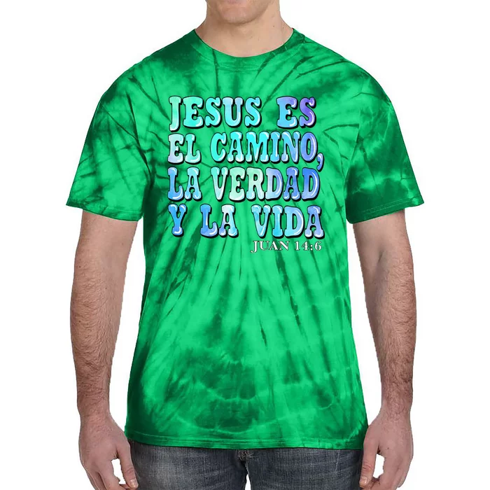 Jesus Es El Camino Premium Tie-Dye T-Shirt