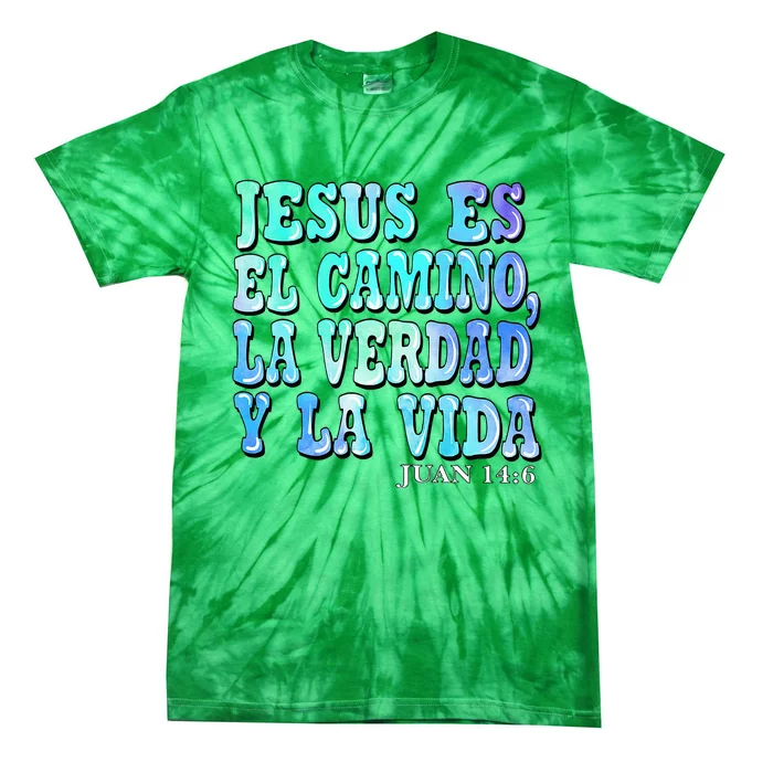 Jesus Es El Camino Premium Tie-Dye T-Shirt