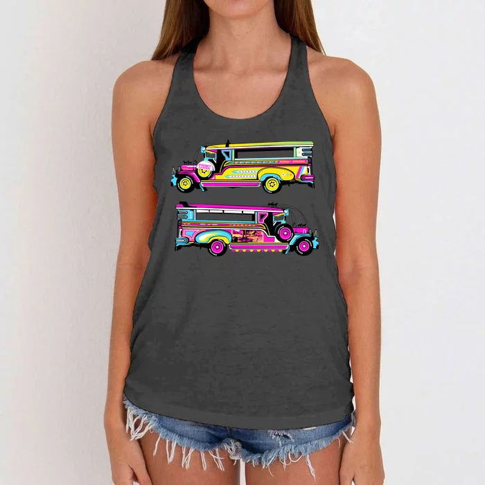 Jeepney Women's Knotted Racerback Tank