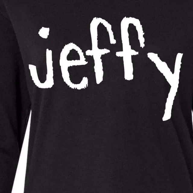 Jeffy Womens Cotton Relaxed Long Sleeve T-Shirt