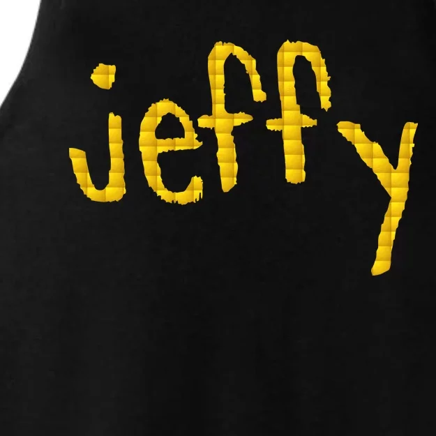 Jeffy Gold Logo Ladies Tri-Blend Wicking Tank