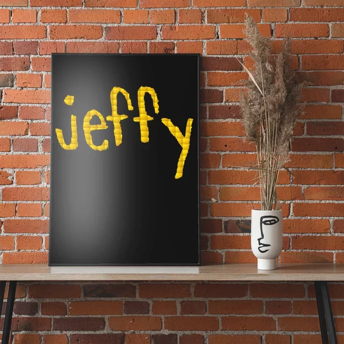 Jeffy Gold Logo Poster