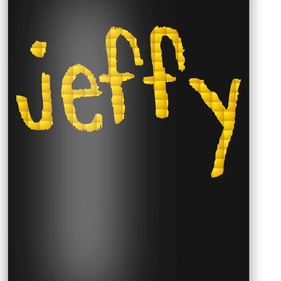 Jeffy Gold Logo Poster