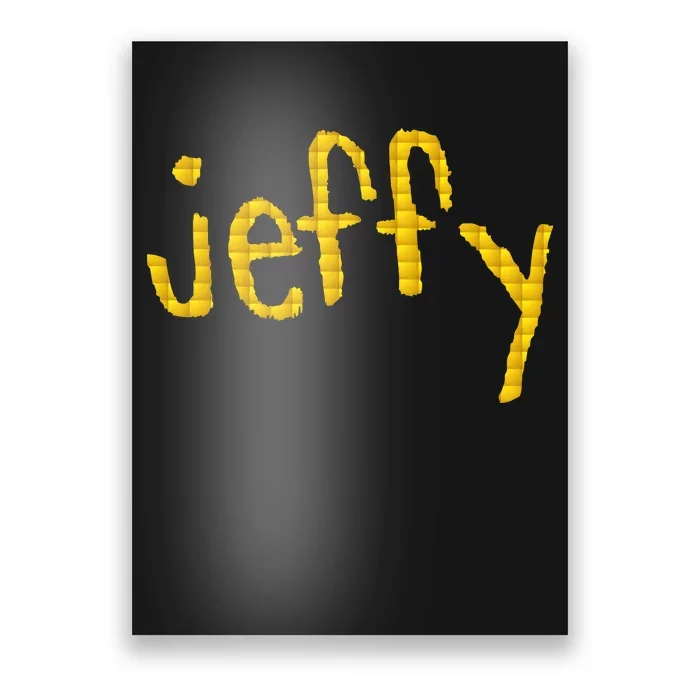 Jeffy Gold Logo Poster