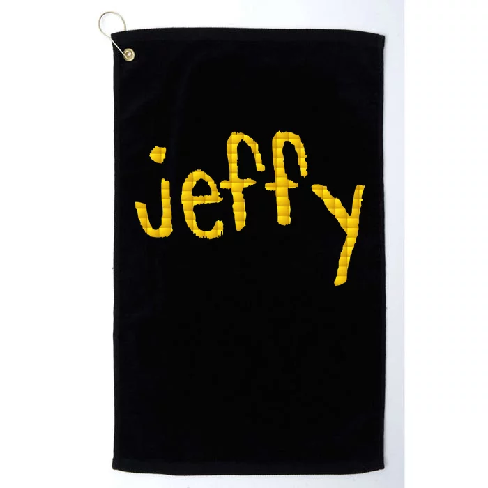 Jeffy Gold Logo Platinum Collection Golf Towel