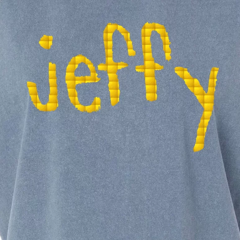 Jeffy Gold Logo Garment-Dyed Women's Muscle Tee