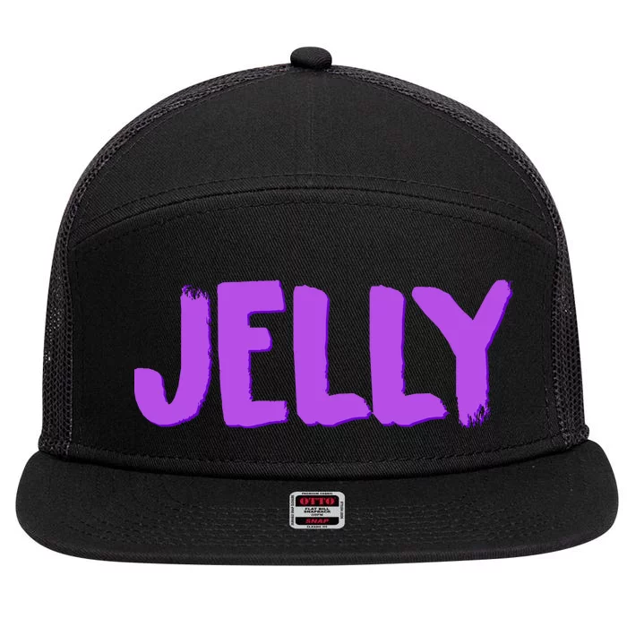 Jelly Matching 7 Panel Mesh Trucker Snapback Hat