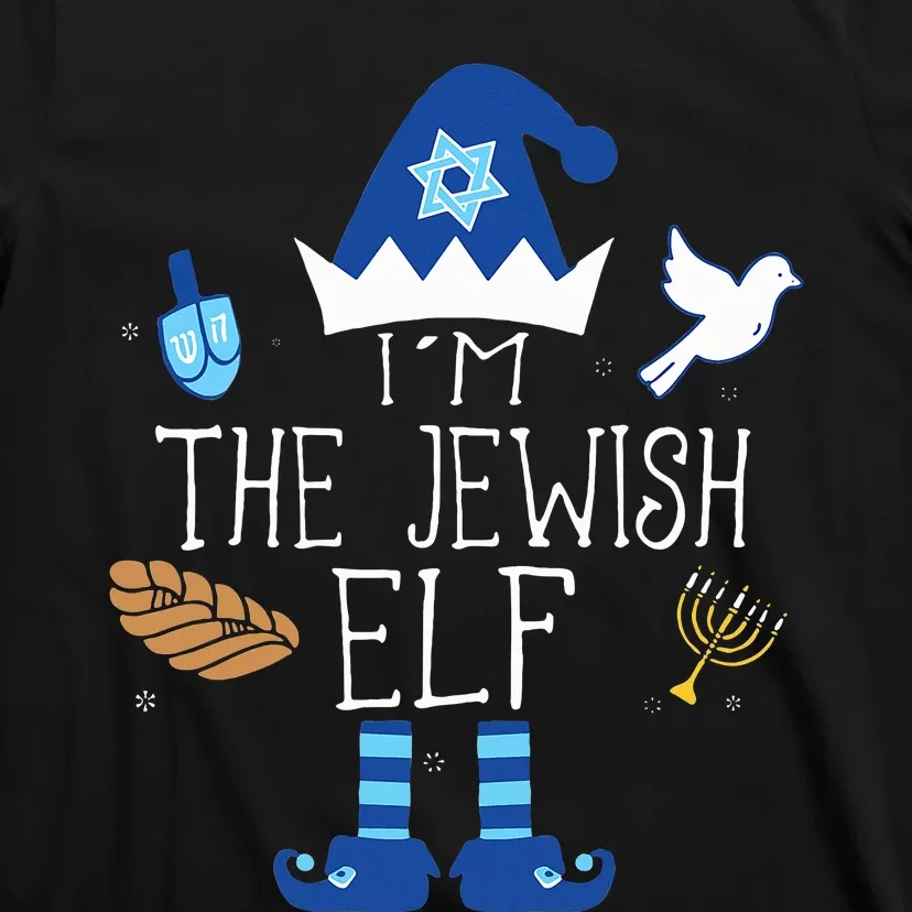 Jewish Elf Matching Family Christmas Hanukkah Chanukah T-Shirt