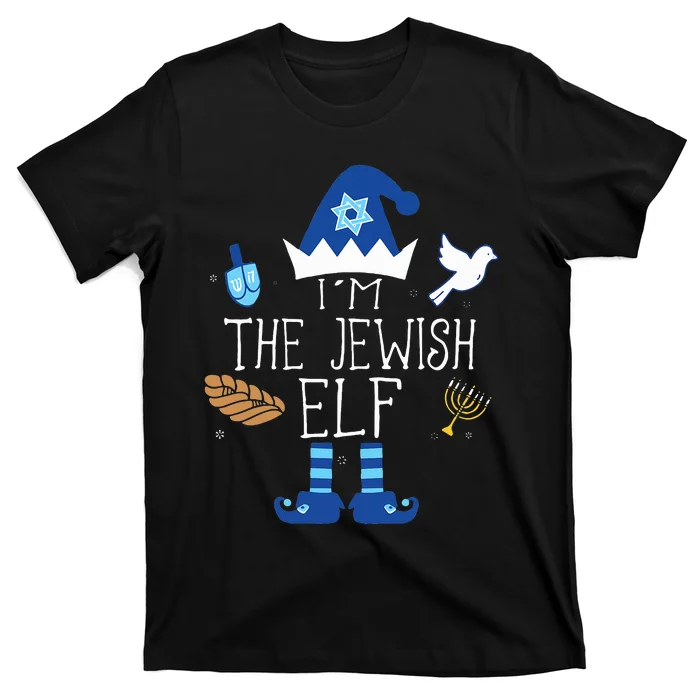 Jewish Elf Matching Family Christmas Hanukkah Chanukah T-Shirt