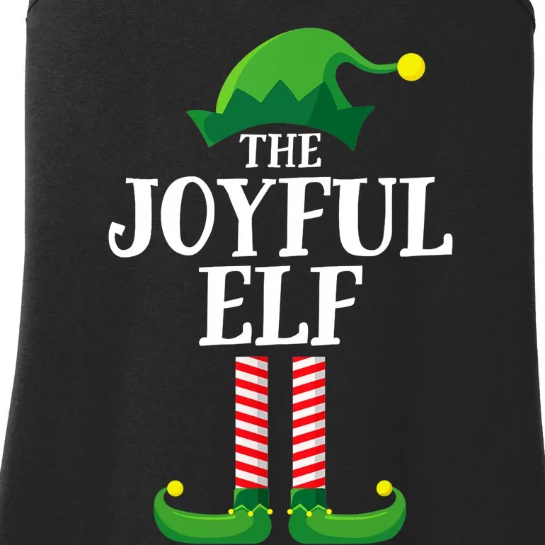 Joyful Elf Matching Family Group Christmas Party Ladies Essential Tank