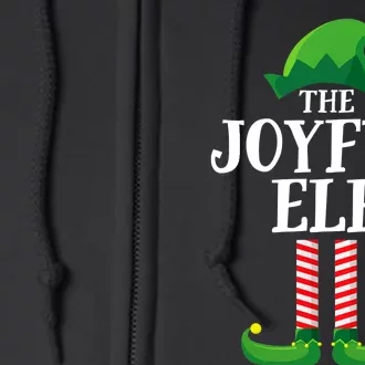 Joyful Elf Matching Family Group Christmas Party Full Zip Hoodie