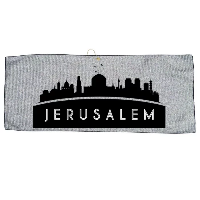 Jerusalem Skyline Large Microfiber Waffle Golf Towel